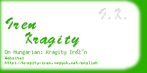 iren kragity business card